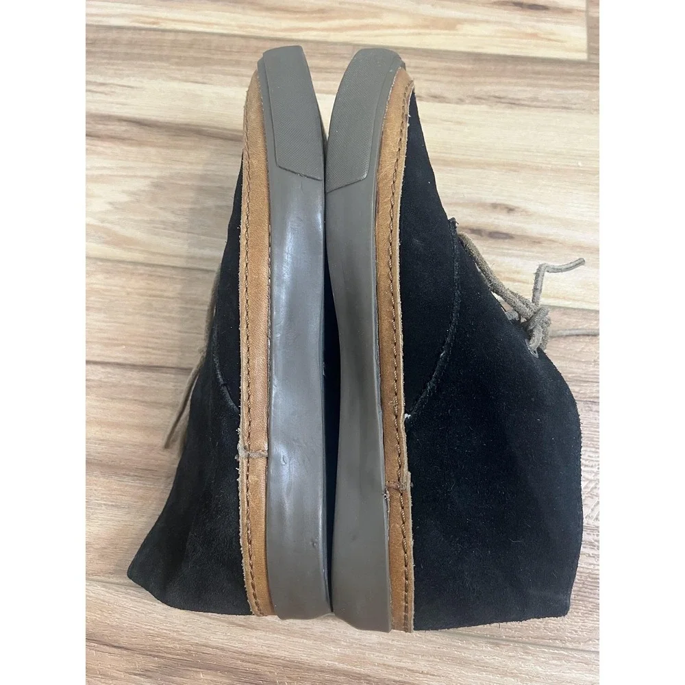 SeaVees Maslon Desert Boots Mens Size 8 Black Suede‎ Chukka Casual Lace Up Shoes